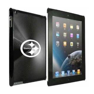 Black Apple iPad 2 Aluminum Plated Back Case Pittsburgh Steelers