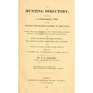  The Hunting Directory Containing A Compendious View Of 