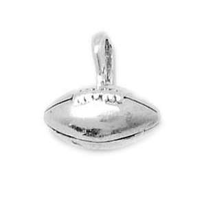  Football Charm: Sterling Silver Charms: Jewelry