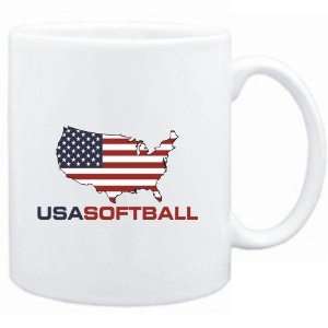  Mug White  USA Softball / MAP  Sports: Sports & Outdoors