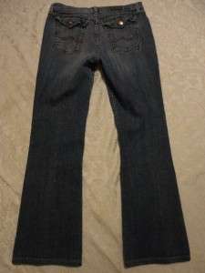 Authentic David Kahn Mid Rise Boot Cut LAUREN Flap Pocket Jeans! 28 x 