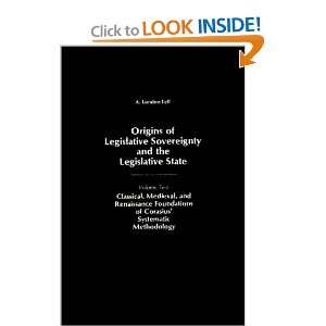  Origins of Legislative Sovereignty and the Legislative State 