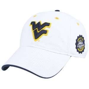 West Virginia Mountaineers White Heat Game Day Hat:  Sports 