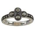 Marc Sterling Silver Pave set Marcasite Ring Was: $46.99 