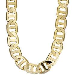 14k Gold Overlay Gucci style 24 inch Link Necklace  Overstock