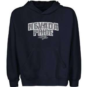  Nevada Wolf Pack Youth State Pride Pullover Hoodie   Navy Blue: Sports