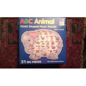  ABC Animal: Giant Shaped Floor Puzzle, Alphabet: Toys 