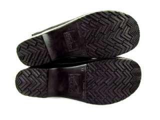 womens black DANSKO slides mules clogs shoes leather classic EU 41 US 