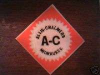 Allis Chalmers Old Orange Diamond Logo Decal  