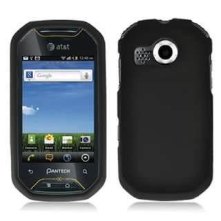   P8000 AT&T Black Rubberized Hard Case Cover +Screen Protector  