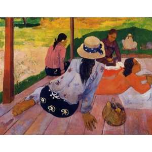  Oil Painting The Siesta Paul Gauguin Hand Painted Art 