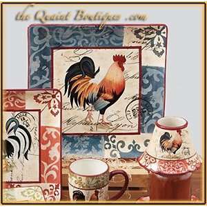  Square Platter   Lille Rooster 10181