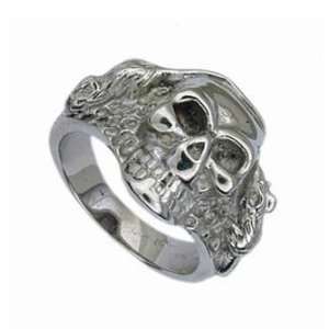  Stainless Steel Skull Ring   Size: 10 13, 11: Jewelry