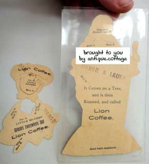 antique LION COFFEE PAPER DOLL  