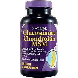 Natrol Glucosamine 500 mg Chondroitin 400 mg MSM 83 mg (150 Count 