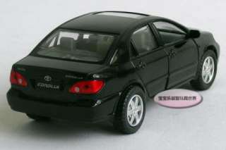 New 1:36 Toyota Corolla Alloy Diecast Model Car Black B198c  