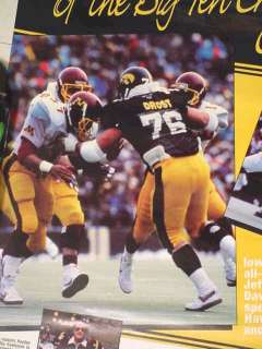   Hawkeyes 1986 1987 Football Basketball Double sided Schedule Poster