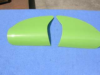Wurlitzer 800 plastics   2 curved green side pieces reproduction 