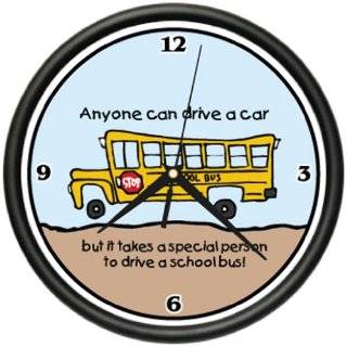 SCHOOL BUS DRIVER Wall Clock student teacher new gift