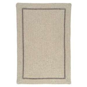  Braided Wool Area Rug Carpet Cobblestone 2 x 4