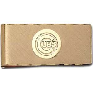 Chicago Cubs Gold Plated Brass Money Clip: Sports 