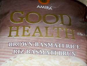 Brown Basmati Rice 10 Lbs Amira Brand India  