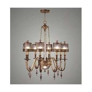   Bronze Byzance Crystal 9 Light Up Lighting Chandelier from the Byzance