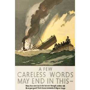  Few Careless Words May End In This by Norman Wilkinson 