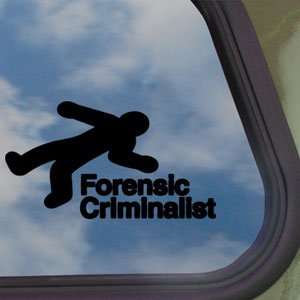   Criminalist Black Decal Car Truck Window Sticker