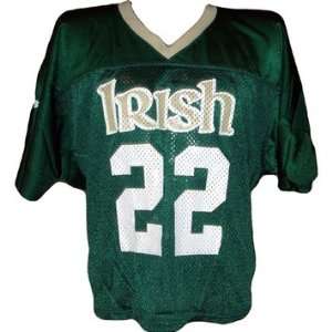  Notre Dame 22 Game Used 2006 07 Green Lacrosse Jersey 