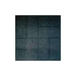  Recycled Rubber Paver 16x16 Brickface Gray Patio, Lawn 