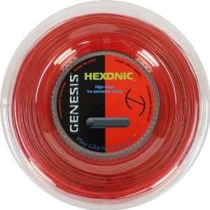  Genesis Hexonic 1.27 Reel Tennis String Red Sports 