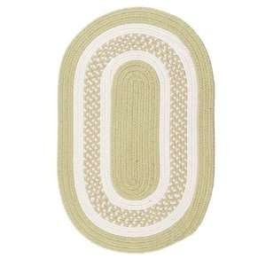 Colonial Mills Flowers Bay Indoor/Outdoor Braided Area Rug   Key Lime 