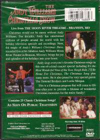 ANDY WILLIAMS Christmas Show Moon River Theatre PBS DVD  