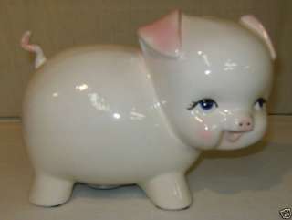 Piggy Bank Curly Tail  Ceramic 9L Must See! Signed NEW  