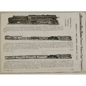  1937 Ad American Flyer Hudson Locomotive Model Train 