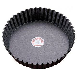 Paderno World Cuisine 9.5 Inch Fluted Non Stick Deep Tart Mold with 