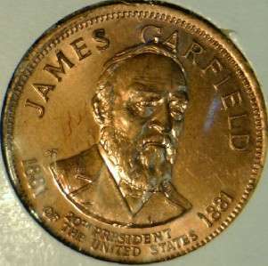   Garfield Franklin MINT Commemorative Bronze Medal   Token   Coin