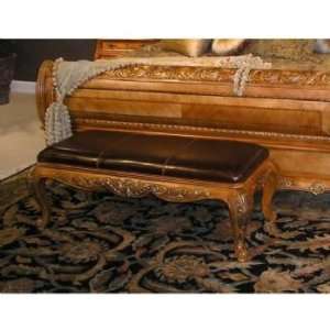  Versailles Leather Upholstered Bench