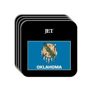  US State Flag   JET, Oklahoma (OK) Set of 4 Mini Mousepad 