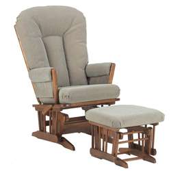 Dutailier Ultramotion Wood Glider and Ottoman  