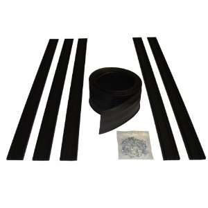   20 Feet Garage Door Bottom Seal Kit with Track and Mounting Hardware