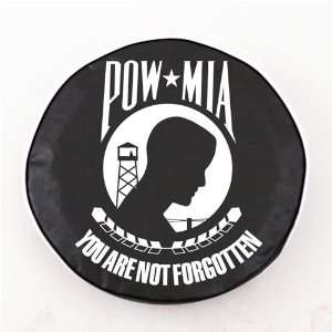  POW/MIA Logo Tire Cover (Black) A H2 Z: Sports & Outdoors