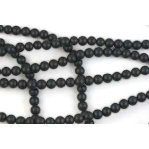  Black Onyx Beads Matte Finish Round 6mm [10 strands wholesale 