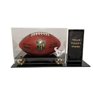  Houston Texans Deluxe Football Display Case with Ticket 