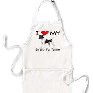  I Love My Smooth Fox Terrier Apron