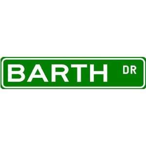  BARTH Street Name Sign ~ Family Lastname Sign ~ Gameroom 