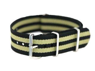 20MM STRIPPED nato Watch Band Strap SEIKO fits ALL  
