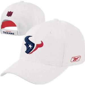  Houston Texans BL White Cotton Adjustable Hat: Sports 
