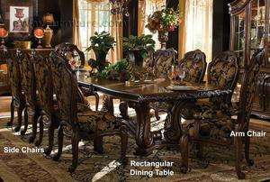   Rectangular Mediterranean Style 7PC Formal Dining Room Table Set